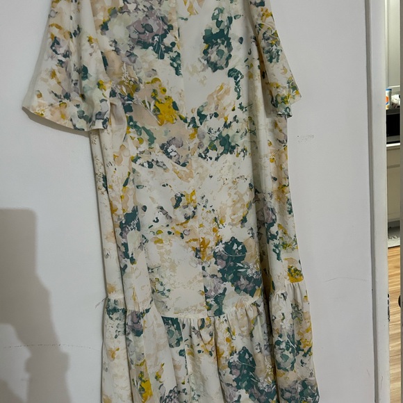 NWT A.NEW.DAY Women's Floral Short Sleeve Ruffle Hem DressㅣSize XSㅣMiniㅣNWT - Picture 3 of 7